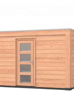 Seizoensaanbieding Douglas overkapping, 400 x 400, met schuur, Westwood Robuust